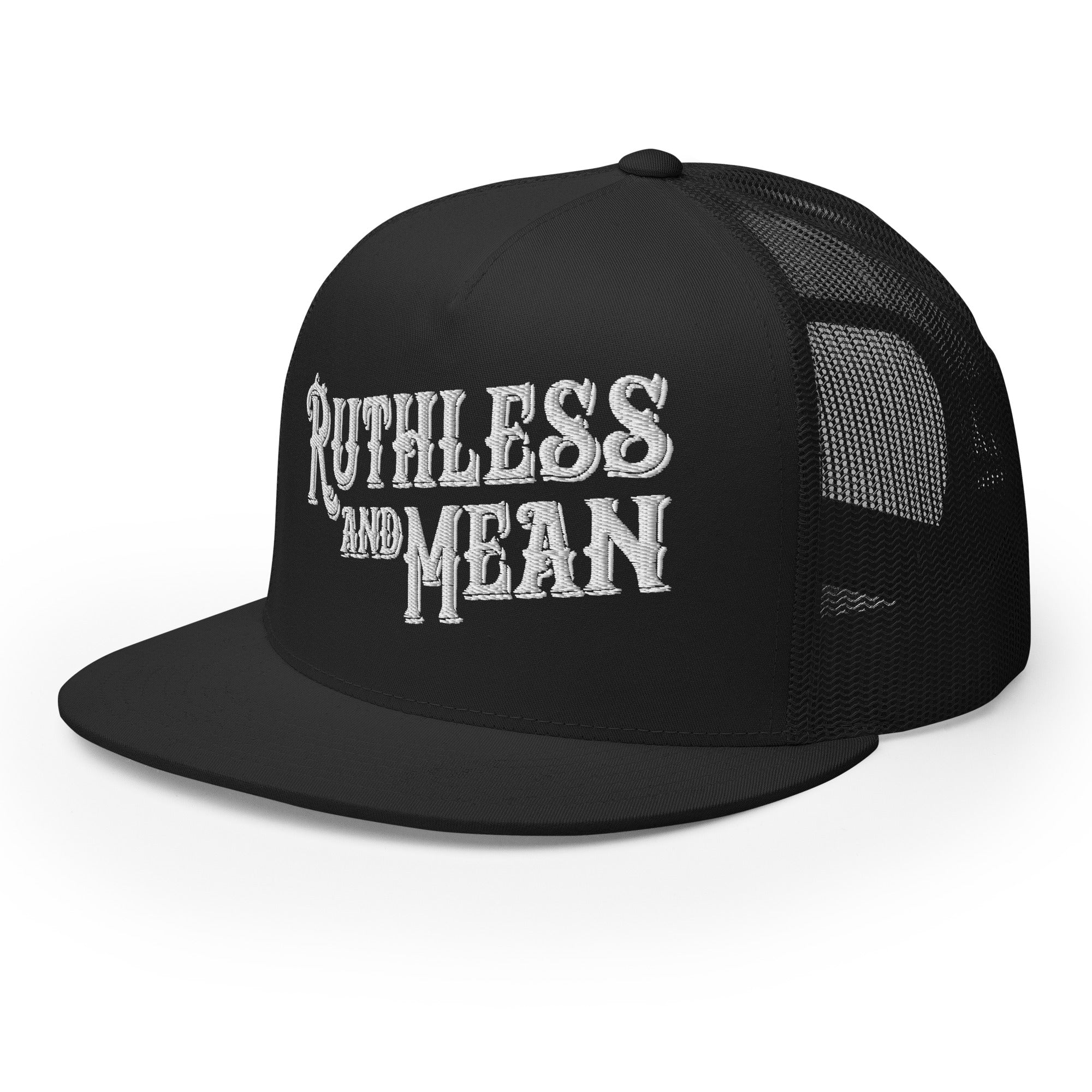 Black Logo Trucker Cap