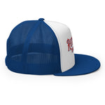 Blue and Red Logo Trucker Cap