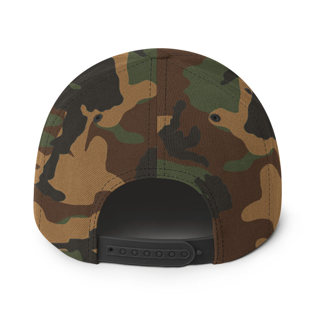 Camo w/ Orange Logo SnapBack