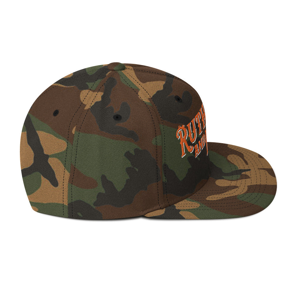 Camo w/ Orange Logo SnapBack