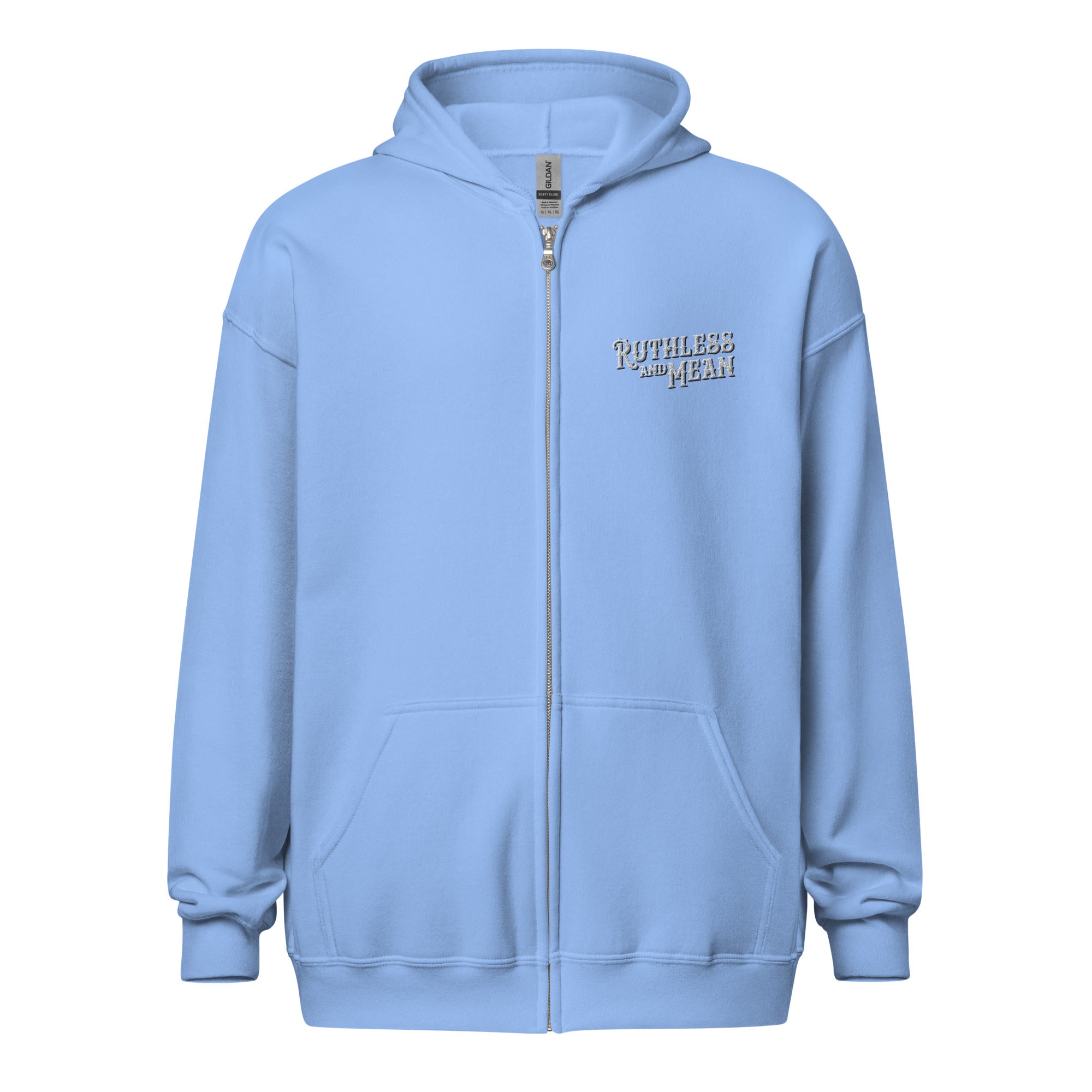 Logo Zip Hoodie Carolina Blue