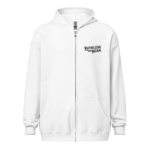 Logo Zip Hoodie (White and Black)